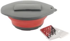 Outwell Collaps Bowl & Lid W/Grater - RED -Outwell 15510 2