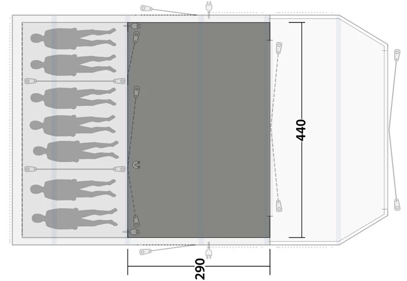 Outwell Stone Lake/Wood Lake 7ATC Flat Woven Tent Carpet - Each 3 Outwell Stone Lake/Wood Lake 7ATC Flat Woven Tent Carpet - Each - Image 2