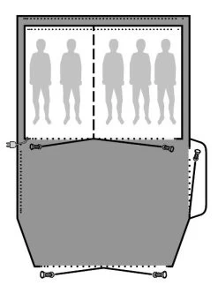 Outwell Nevada 5P Footprint Groundsheet - Each -Outwell 23192 1
