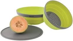 Outwell Collaps Bowl & Colander Set - Lime Green