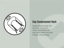 Outwell Contour Lux Deep Blue Sleeping Bag - Left Hand -Outwell 33167 18