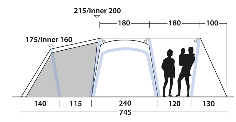 Outwell Airville 6SA Air Tent Package Deal 2023 7 Outwell Airville 6SA Air Tent Package Deal 2023 - Image 5