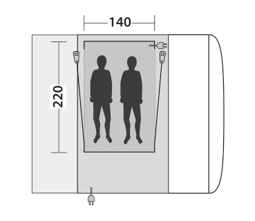 Outwell Crossville 250SA /Parkville 200SA/Maryv Inner Tent 2023 5 Outwell Crossville 250SA /Parkville 200SA/Maryv Inner Tent 2023 - Image 3
