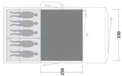 Outwell Sundale 5PA Flat Woven Carpet 2023 -Outwell 34219 2