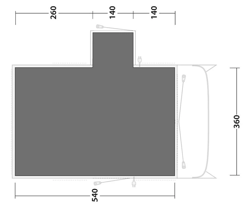 Outwell Montana 6PE Footprint Groundsheet 2023 4 Outwell Montana 6PE Footprint Groundsheet 2023 - Image 2