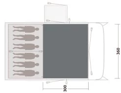 Outwell Montana 6PE Flat Woven Carpet 2023 -Outwell 34232 2