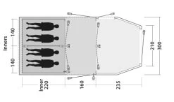 Outwell Yosemite Lake 4TC Tent Package Deal 2023 -Outwell 34328 3