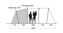 Outwell Yosemite Lake 4TC Tent Package Deal 2023 -Outwell 34328 4