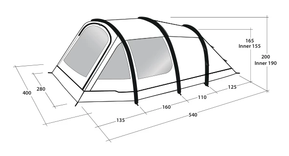 Outwell Starhill 6A Air Tent Package Deal 2023 6 Outwell Starhill 6A Air Tent Package Deal 2023 - Image 4