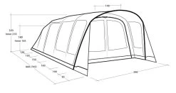 Outwell Hayward Lake 6ATC Air Tent Package Deal 2023 -Outwell 34338 14
