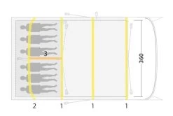 Outwell Hayward Lake 6ATC Air Tent Package Deal 2023 -Outwell 34338 5