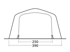 Outwell Wood Lake 6ATC Air Tent Package Deal 2023 -Outwell 34339 19