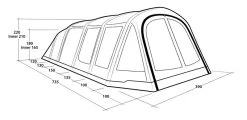 Outwell Wood Lake 6ATC Air Tent Package Deal 2023 -Outwell 34339 4