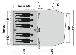 Outwell Nevada 5PE Tent Package Deal 2023 25 Outwell Nevada 5PE Tent Package Deal 2023 -Outwell 34343 3