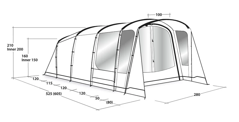 Outwell Greenwood 4 Tent Package Deal 2023 6 Outwell Greenwood 4 Tent Package Deal 2023 - Image 4