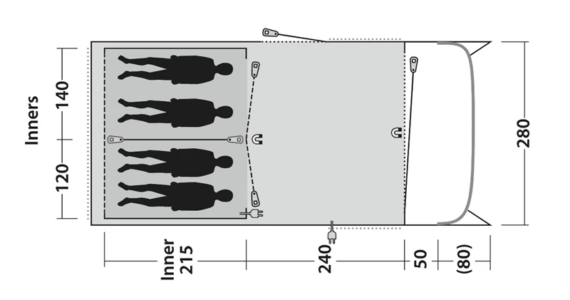Outwell Greenwood 4 Tent Package Deal 2023 7 Outwell Greenwood 4 Tent Package Deal 2023 - Image 5