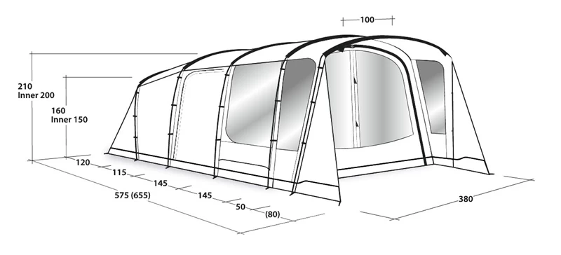 Outwell Greenwood 6 Tent Package Deal 2023 6 Outwell Greenwood 6 Tent Package Deal 2023 - Image 4