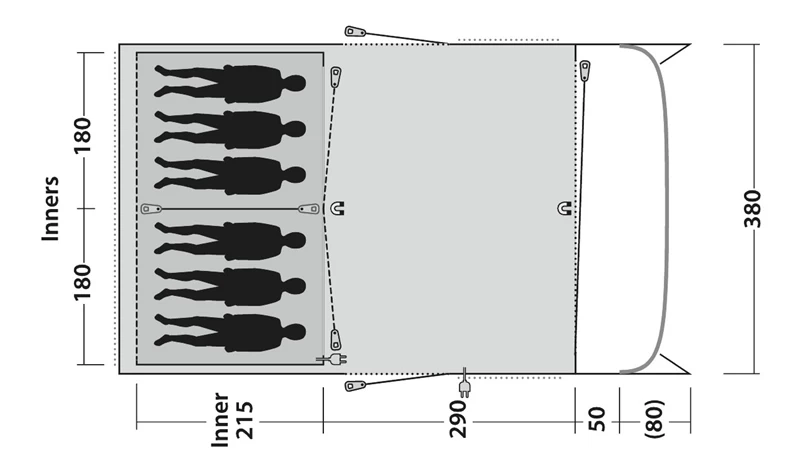 Outwell Greenwood 6 Tent Package Deal 2023 7 Outwell Greenwood 6 Tent Package Deal 2023 - Image 5