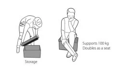 Outwell Cornillon High Stool & Storage Box 37 Liters -Outwell 460643 3461392