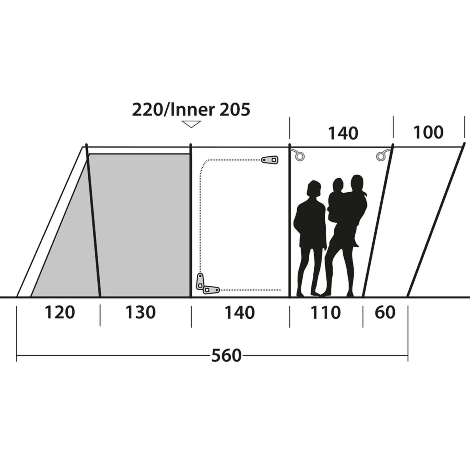 Outwell Montana 6PE Tent 13 Outwell Montana 6PE Tent - Image 11