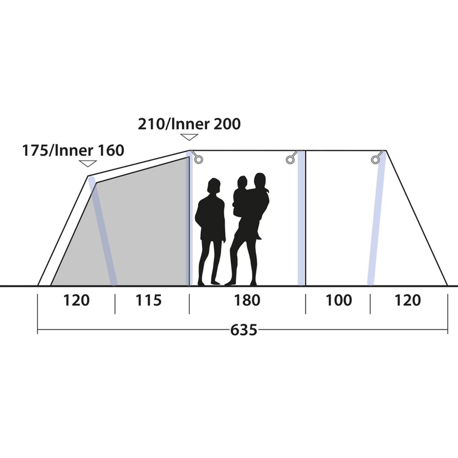 Outwell Parkdale 4PA Tent 13 Outwell Parkdale 4PA Tent - Image 11