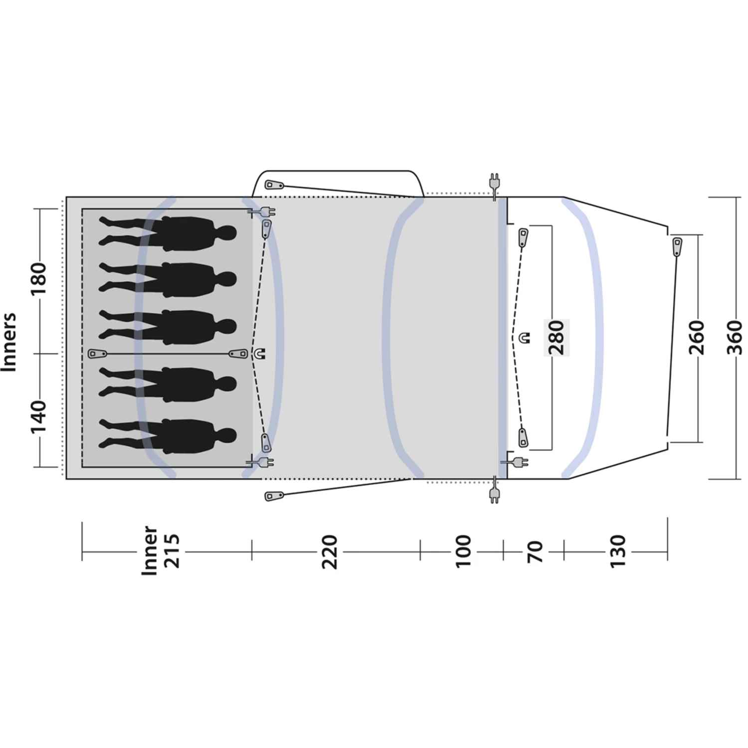 Outwell Jacksondale 5PA Tent 19 Outwell Jacksondale 5PA Tent - Image 17