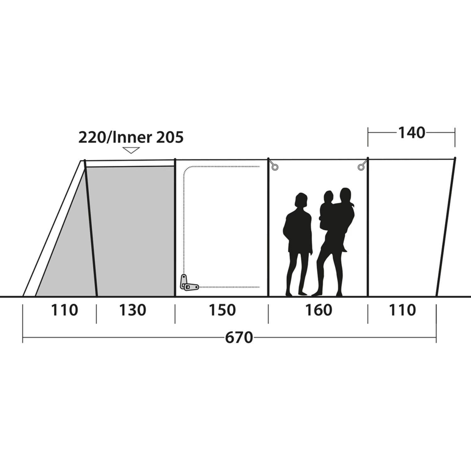 Outwell Colorado 6PE Tent 13 Outwell Colorado 6PE Tent - Image 11