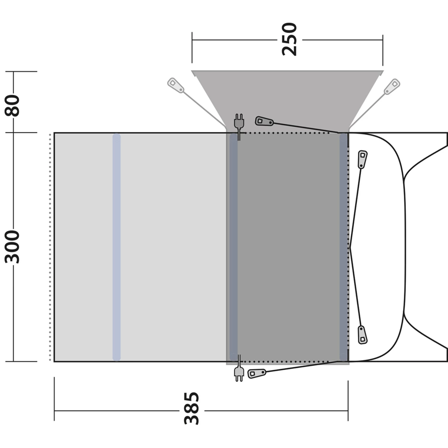 Outwell Blossburg 380 Air Awning 8 Outwell Blossburg 380 Air Awning - Image 6