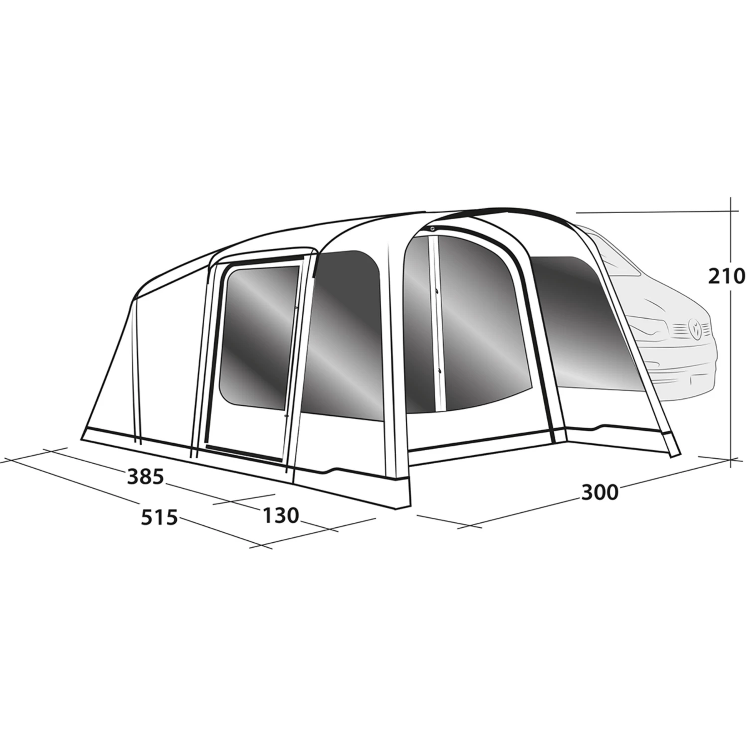 Outwell Blossburg 380 Air Awning 10 Outwell Blossburg 380 Air Awning - Image 8